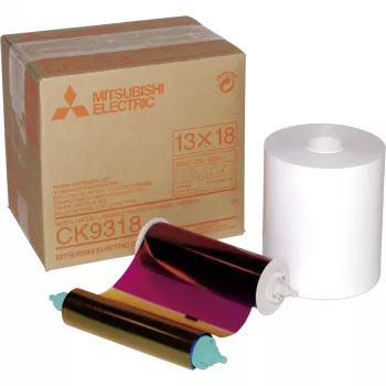 Mitsubishi CK 9318 13 x 18 Dye-Sublimation Photo Paper Roll (200 Prints, Glossy)
