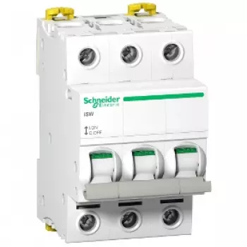 Schneider Electric Acti9 iSW A9S65363 3-Polių Atjungiklis 63A 400V AC Baltas