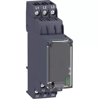 APC Schneider Electric RM22TG20 - Fazės valdymo relė, 3 fazės, 208-480 V AC, 2 C/O, 8 A, DIN bėgelis