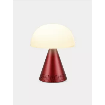 Lexon Mina Audio L LED lempa su Bluetooth garsiakalbiu tamsiai raudona LH76DR