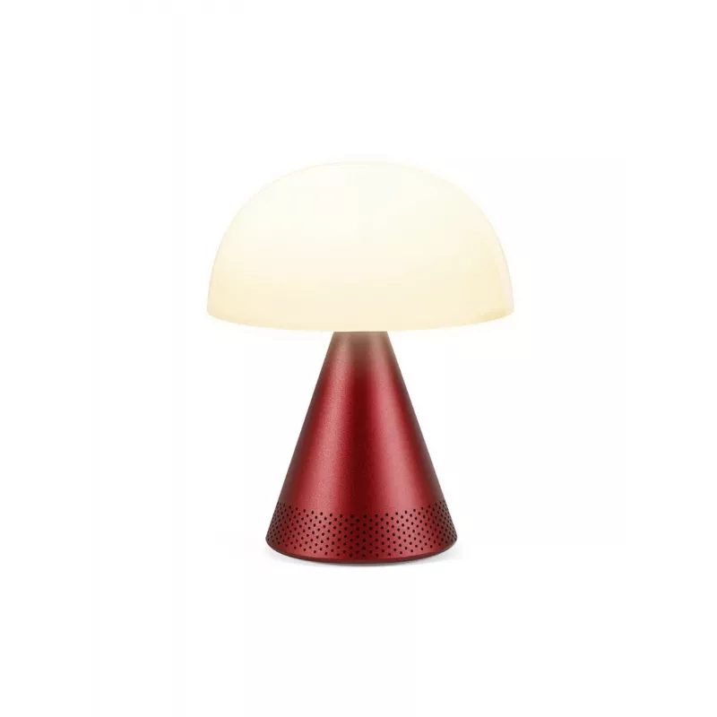 Lexon Mina Audio L LED lempa su Bluetooth garsiakalbiu tamsiai raudona LH76DR