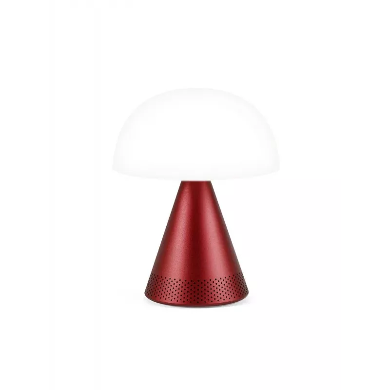 Lexon Mina Audio L LED lempa su Bluetooth garsiakalbiu tamsiai raudona LH76DR