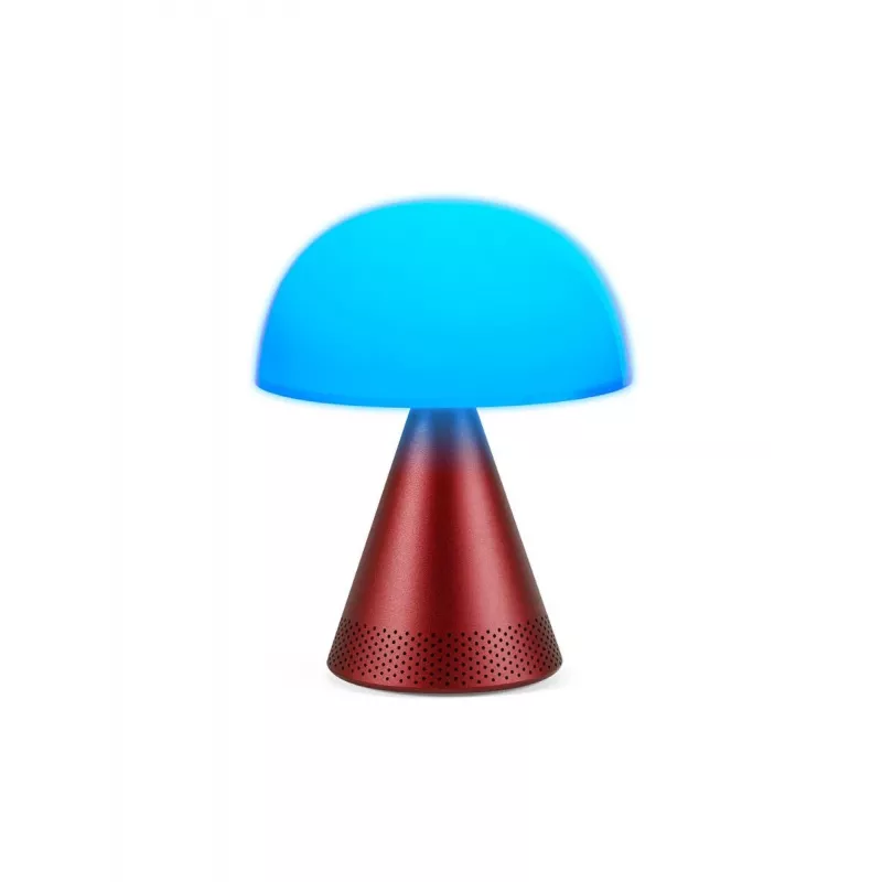Lexon Mina Audio L LED lempa su Bluetooth garsiakalbiu tamsiai raudona LH76DR