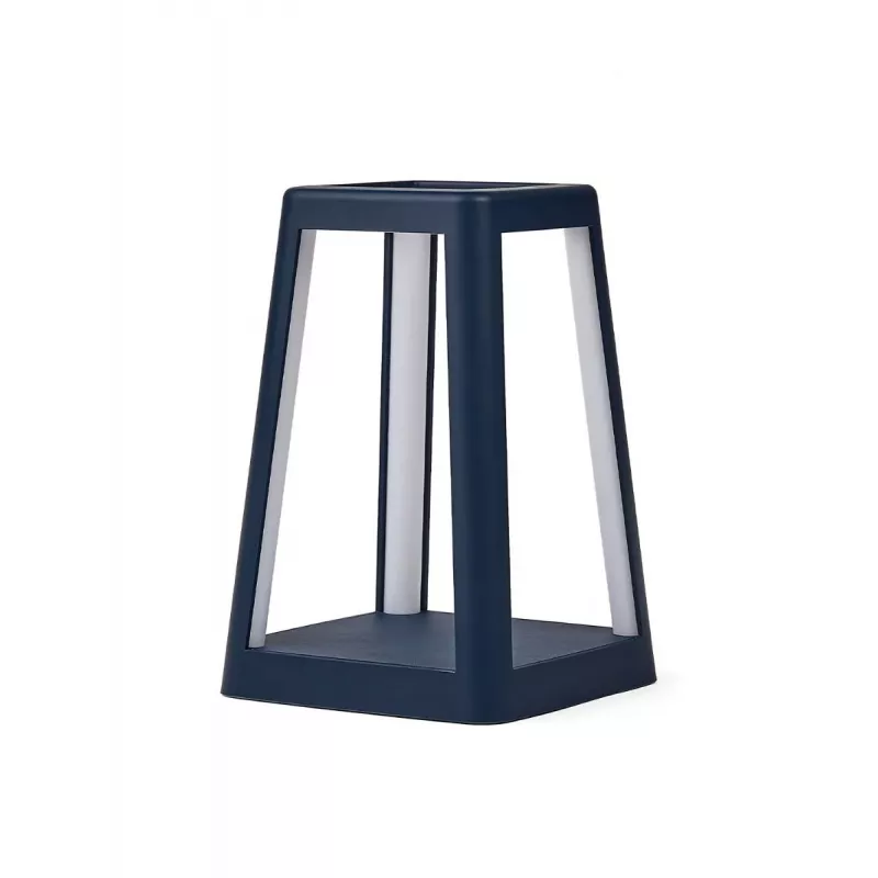 LEXON Lantern LED nešiojamas žibintas su Qi belaidžiu įkrovimu, tamsiai mėlynas LH94DB