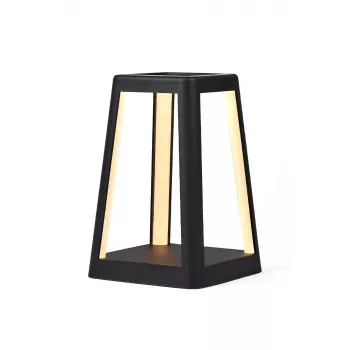 LEXON Lantern LED lempa su belaidžiu įkrovikliu Juoda LH94N