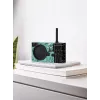 Lexon Tykho 3 X JMB Radio Bluetooth Portable FM Radio with Basquiat Artwork, Black