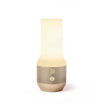 LEXON Terrace+ 3-in-1 LED Lempa, Bluetooth Garsiakalbis, Power Bank 2000 mAh, Auksinė LA134D