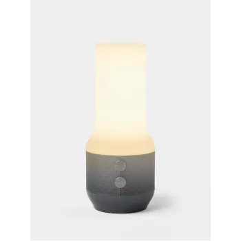 LEXON Terrace+ 3-in-1 LED lempa su Bluetooth garsiakalbiu ir power banku, tamsiai pilka/gunmetal, LA134X