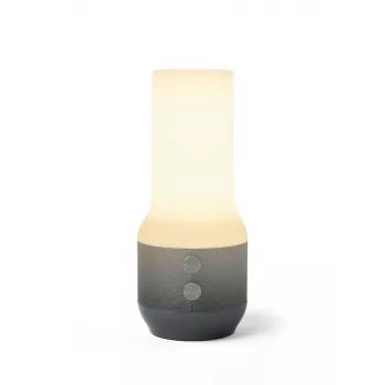 LEXON Terrace+ 3-in-1 LED lempa su Bluetooth garsiakalbiu ir power banku, tamsiai pilka/gunmetal, LA134X
