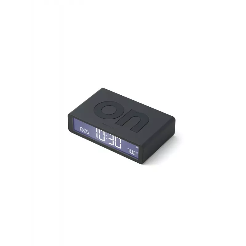 Lexon Flip Classic žadintuvas tamsiai pilkas LR157G3