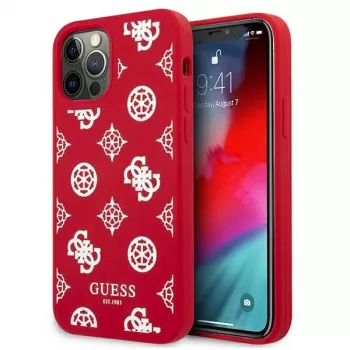Guess GUHCP12LLSPEWRE iPhone 12 Pro Max 6,7 inch Red Hard Case Peony Collection
