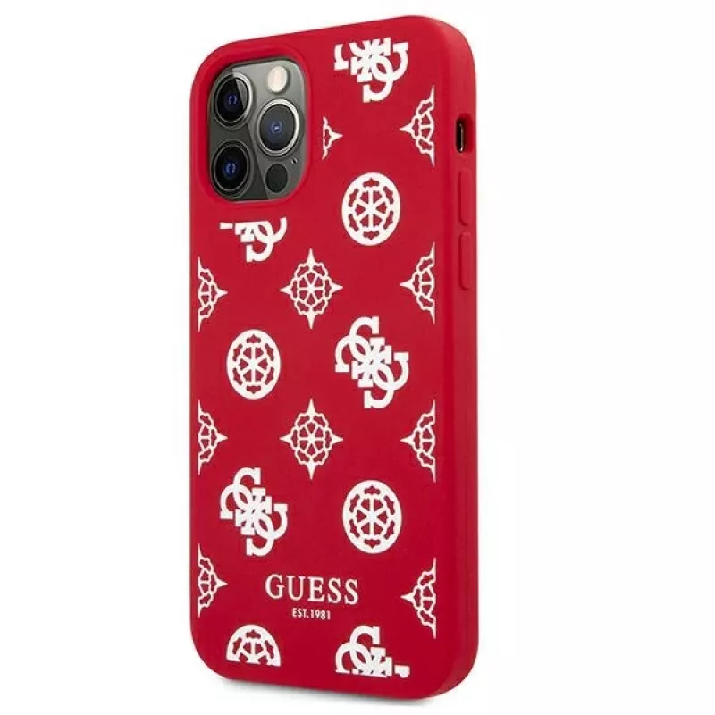 Guess GUHCP12LLSPEWRE iPhone 12 Pro Max 6,7 inch Red Hard Case Peony Collection