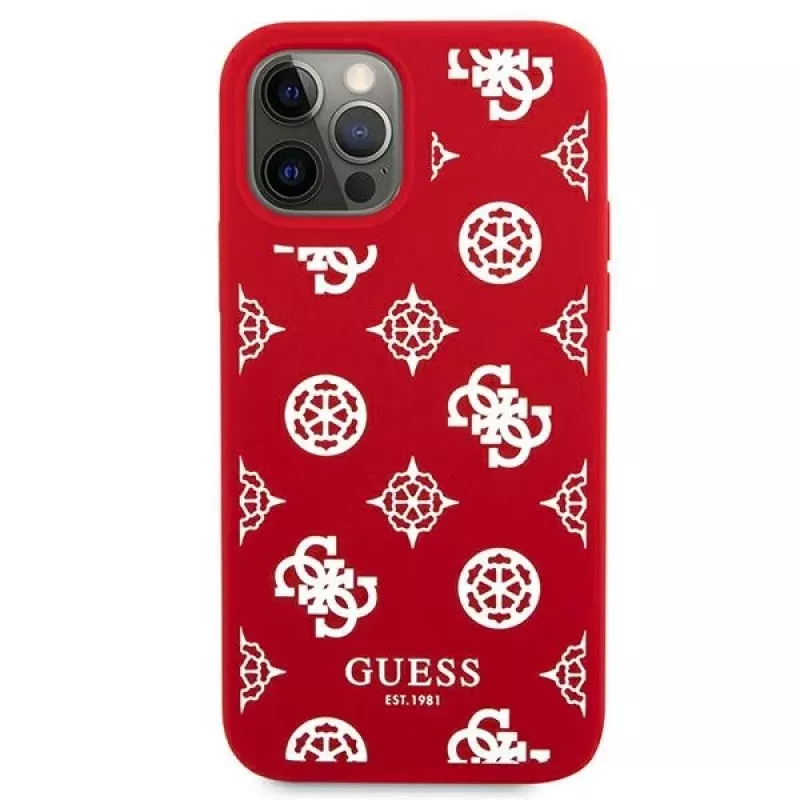 Guess GUHCP12LLSPEWRE iPhone 12 Pro Max 6,7 inch Red Hard Case Peony Collection