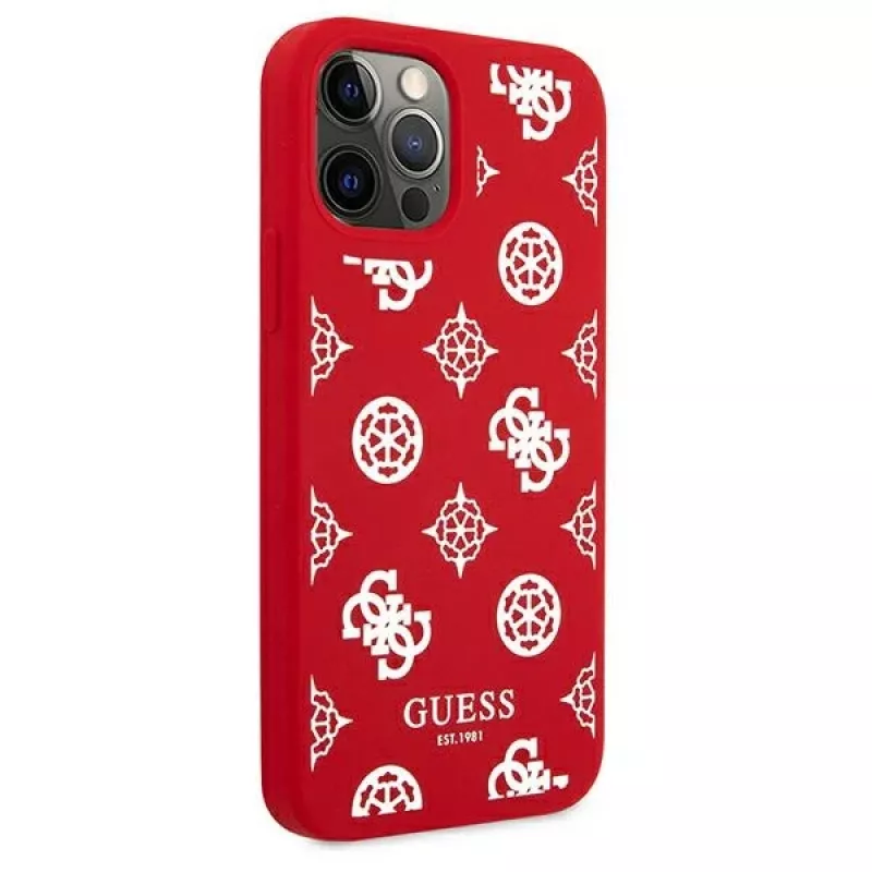 Guess GUHCP12LLSPEWRE iPhone 12 Pro Max 6,7 inch Red Hard Case Peony Collection