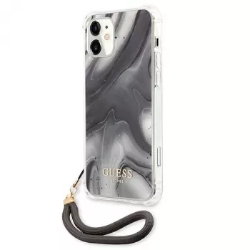 Guess GUHCP12SKSMAGR iPhone 12 Mini 5,4 inch Grey Hardcase Marble Collection