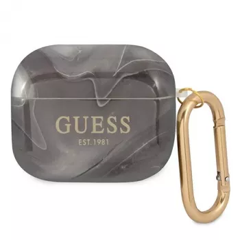 Guess GUA3UNMK AirPods 3 Cover Black Marble Collection