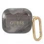 Guess GUA3UNMK AirPods 3 Cover Black Marble Collection