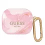 Guess GUA3UNMP AirPods 3 dangtelis, rožinis, Marble Collection