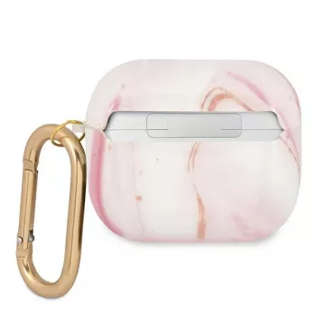Guess GUA3UNMP AirPods 3 Dėklas Pink Marble Collection