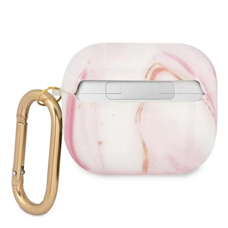 Guess GUA3UNMP AirPods 3 dangtelis, rožinis, Marble Collection