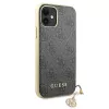 Guess GUHCN61GF4GGR iPhone 11 6,1 inch Hard Case 4G Charms Collection - Grey