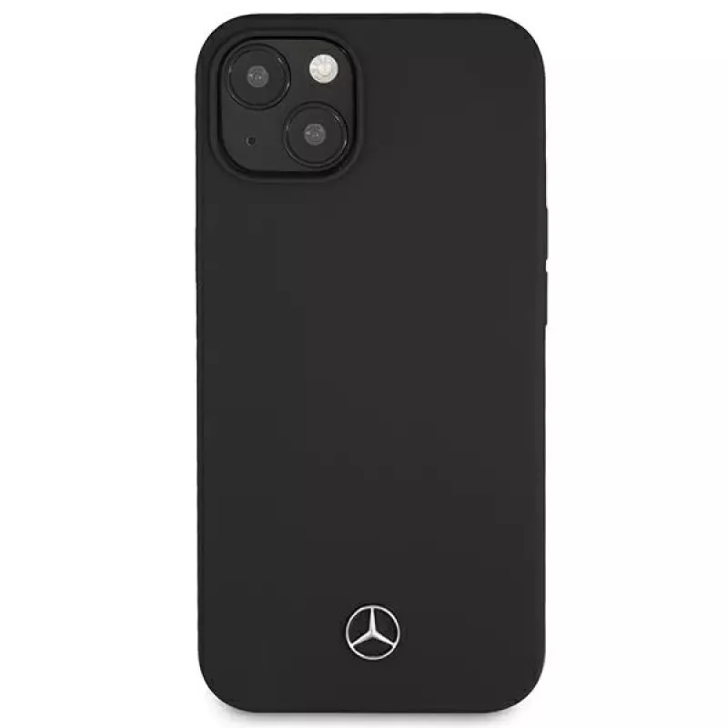 Mercedes-Benz Silicone Line Hard Case, skirta Apple iPhone 13 mini 5,4 inch - juoda
