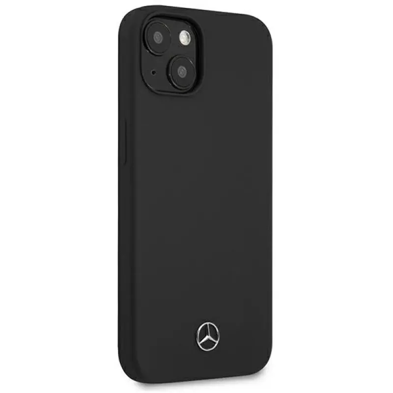 Mercedes-Benz Silicone Line Hard Case, skirta Apple iPhone 13 mini 5,4 inch - juoda