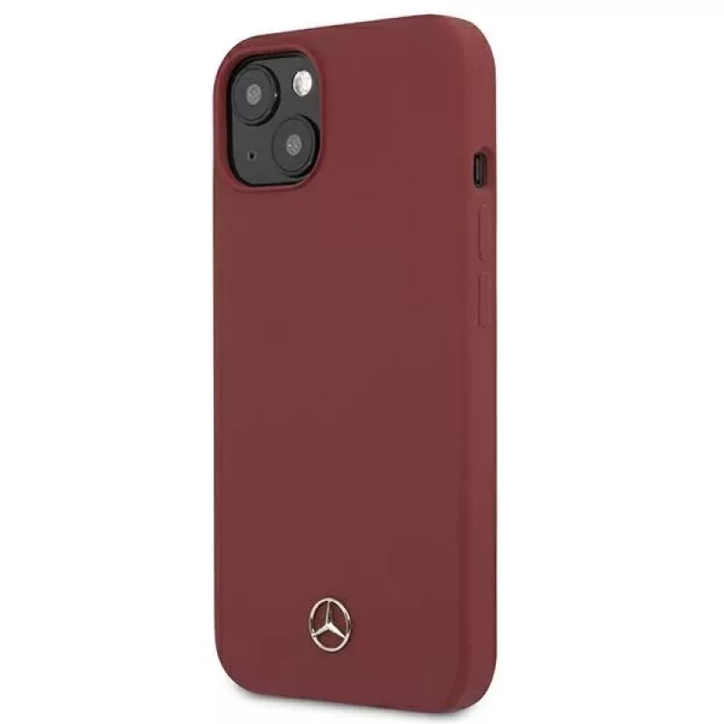 Mercedes-Benz MEHCP13SSILRE iPhone 13 mini 5,4 inch Raudonas kietas dėklas Silicone Line