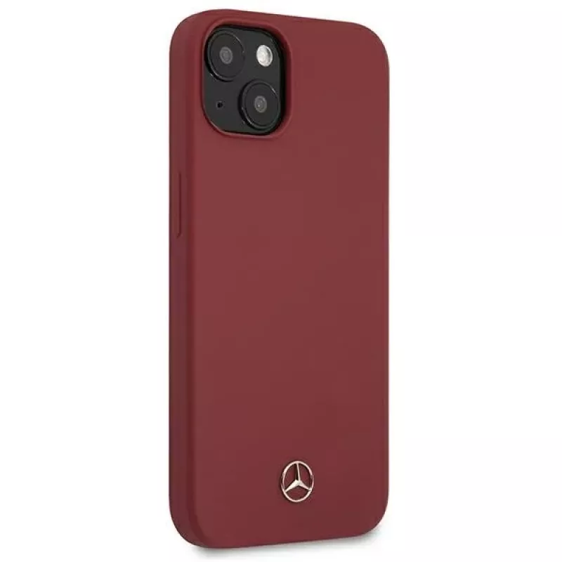 Mercedes-Benz MEHCP13SSILRE iPhone 13 mini 5,4 inch Raudonas kietas dėklas Silicone Line