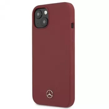 Mercedes-Benz Silicone Line Hard Case for iPhone 13/14/15 6,1 inch Red
