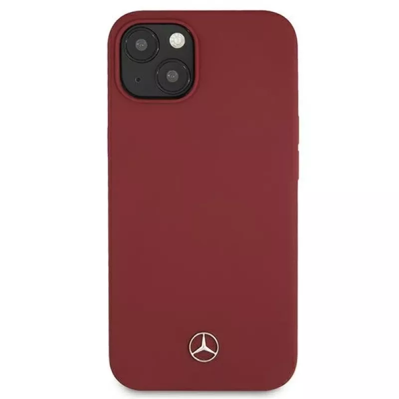 Mercedes-Benz Silicone Line Hard Case for iPhone 13/14/15 6,1 inch Red