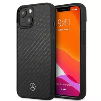 MERCEDES-BENZ MEHCP13SRCABK Dynamic Line Hard Case, skirta Apple iPhone 13 Mini 5,4 inch – Black Carbon