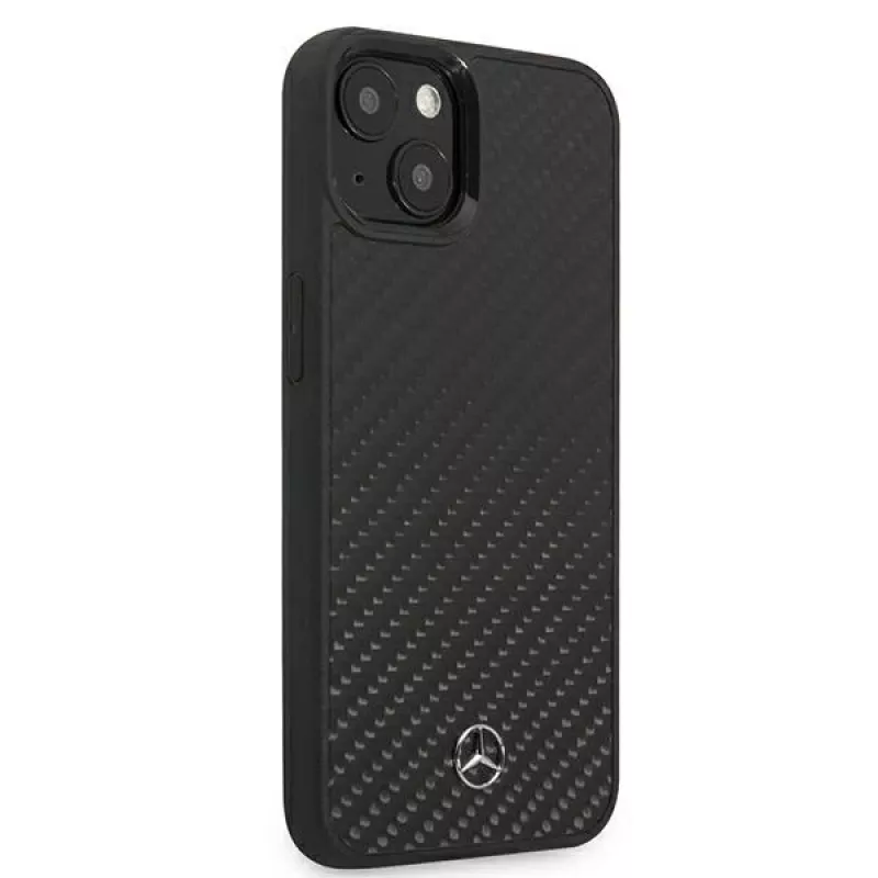 MERCEDES-BENZ MEHCP13SRCABK Dynamic Line Hard Case, skirta Apple iPhone 13 Mini 5,4 inch – Black Carbon