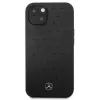 Mercedes-Benz iPhone 13 Mini Hardcase Leather Stars Pattern Black