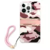 Guess Camo Strap Collection Hard Case, skirta Apple iPhone 13 Pro / iPhone 13, Rožinė