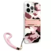 Guess Camo Strap Collection Hard Case, skirta Apple iPhone 13 Pro / iPhone 13, Rožinė