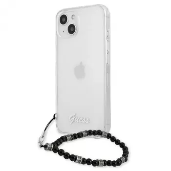 Guess GUHCP13MKPSBK iPhone 13 / 14 / 15 6,1 inch Transparent Hardcase Black Pearl