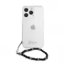 Guess GUHCP13LKPSBK Black Pearl Hard Case, skirta Apple iPhone 13 Pro / 13 6,1 inch permatomas