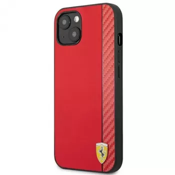 Ferrari On Track Carbon Stripe Hard Case, skirta Apple iPhone 13 mini (5,4 inch), raudona