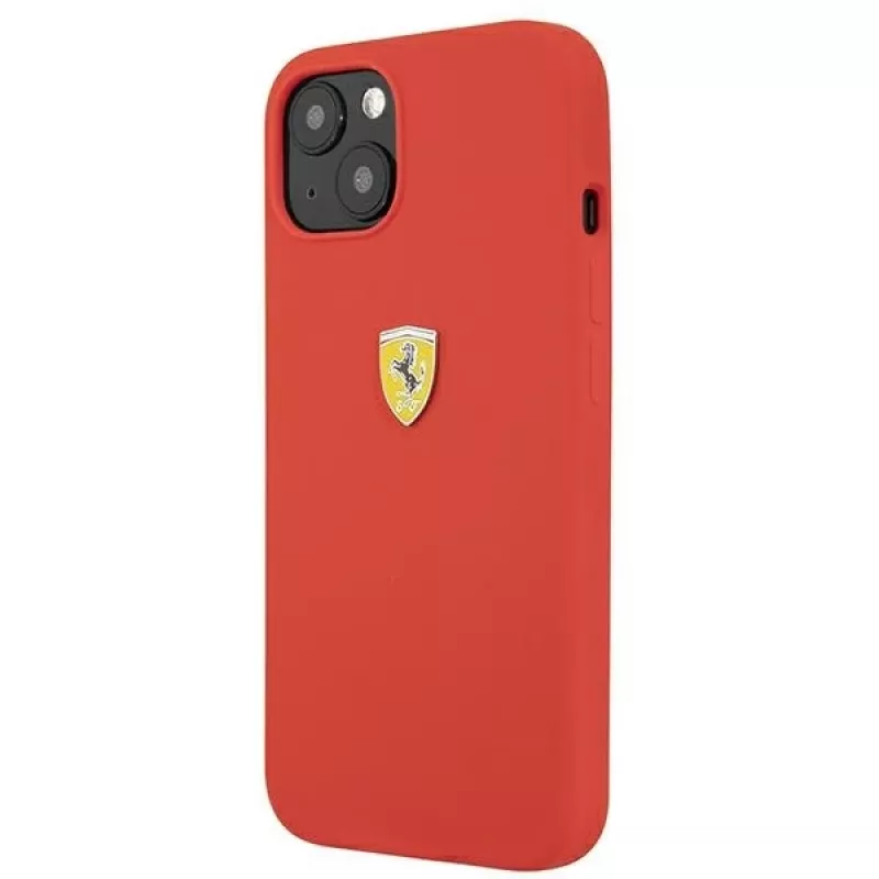 Ferrari FESSIHCP13SRE Silicone Hard Case, skirta Apple iPhone 13 mini 5,4 inch raudona