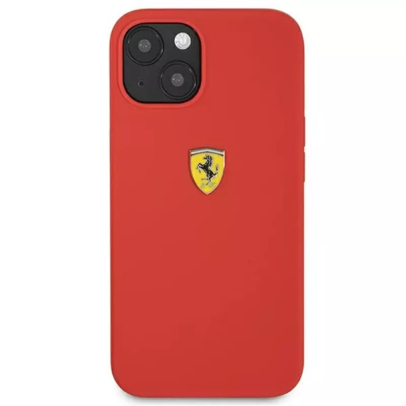 Ferrari FESSIHCP13SRE Silicone Hard Case, skirta Apple iPhone 13 mini 5,4 inch raudona