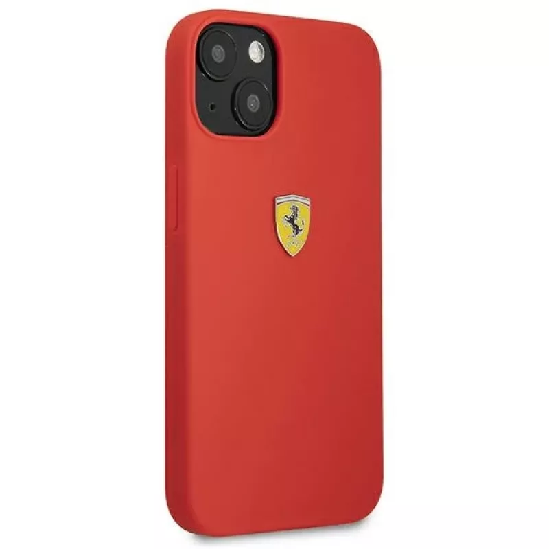 Ferrari FESSIHCP13SRE Silicone Hard Case, skirta Apple iPhone 13 mini 5,4 inch raudona