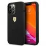 Ferrari FESSIHCP13LBK Silicone Hard Case, skirta iPhone 13 Pro / 13, juoda
