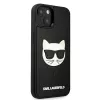 Karl Lagerfeld KLHCP13SCH3DBK Dėklas Apple iPhone 13 Mini 5,4 inch Juodas 3D Guminis Choupette