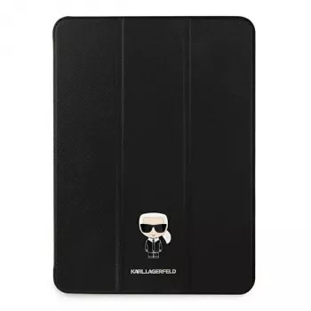 Karl Lagerfeld KLFC11OKMK Book Cover, iPad Pro 11 colių (2021), juoda Saffiano Karl Iconic
