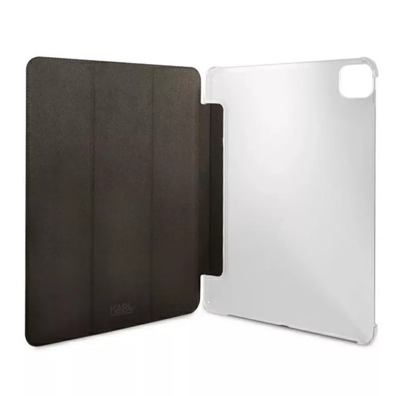Karl Lagerfeld KLFC11OKMK Book Cover, iPad Pro 11 colių (2021), juoda Saffiano Karl Iconic