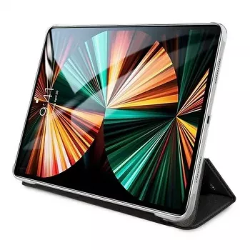 Karl Lagerfeld KLFC12OKMK Book Cover for iPad Pro 12.9 inch (2021/2022) - Black Saffiano Karl Iconic
