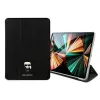 Karl Lagerfeld KLFC12OKMK Book Cover for iPad Pro 12,9 inch (2021/2022) - Black Saffiano Karl Iconic