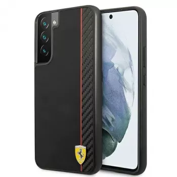 Ferrari FESAXHCS22MBK S22+ S906 Black Hardcase On Track Carbon Stripe