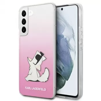 Karl Lagerfeld KLHCS22MCFNRCPI Hard Case for Samsung Galaxy S22+ / S906 - Pink Choupette Eat